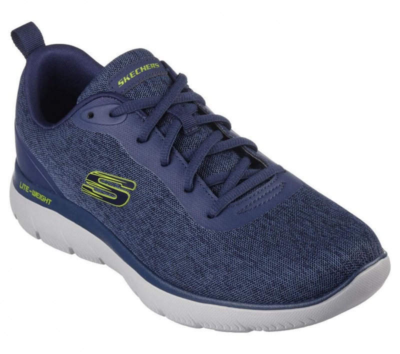 Navy Skechers Summits - Forrader Men's Sneakers | LBQD-73058