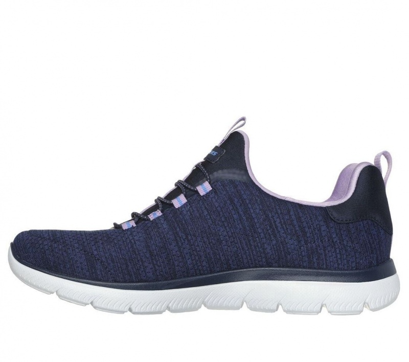 Navy Skechers Summits - Fresh Impression Women's Sneakers | BKRS-45972