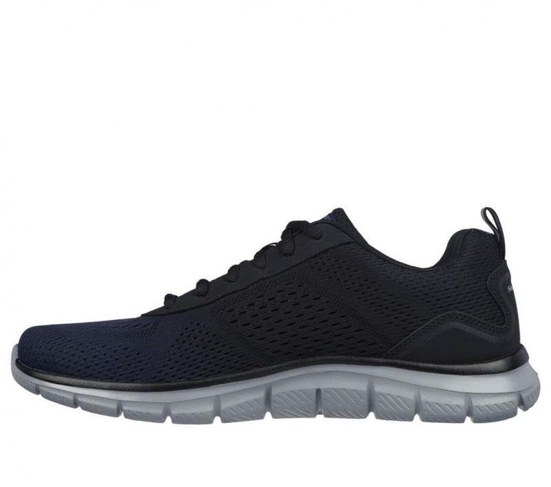 Navy Skechers Track - Ripkent Men's Sneakers | DRET-51429