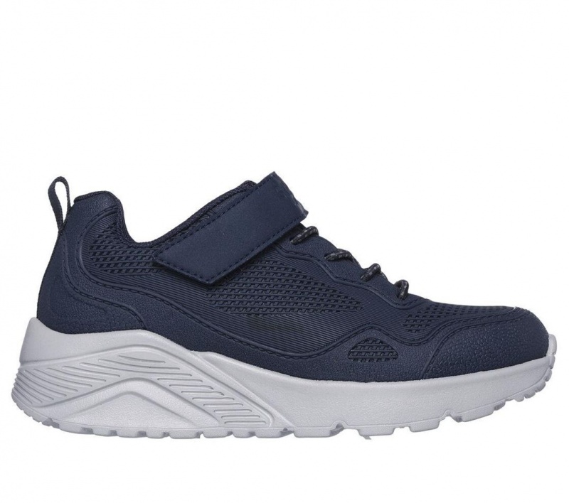 Navy Skechers Uno Lite - Worlo Boys\' Sneakers | QFWD-51370