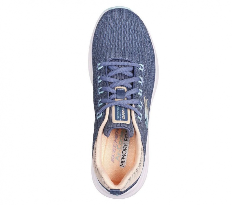 Navy Skechers Vapor Foam Women's Sneakers | MURK-54297