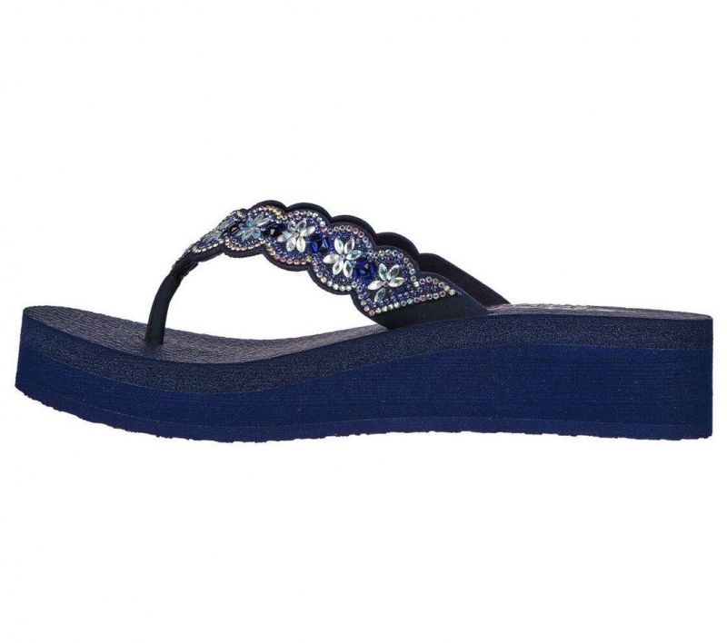 Navy Skechers Vinyasa - Happy Spring Women's Sandals | WAYF-62405