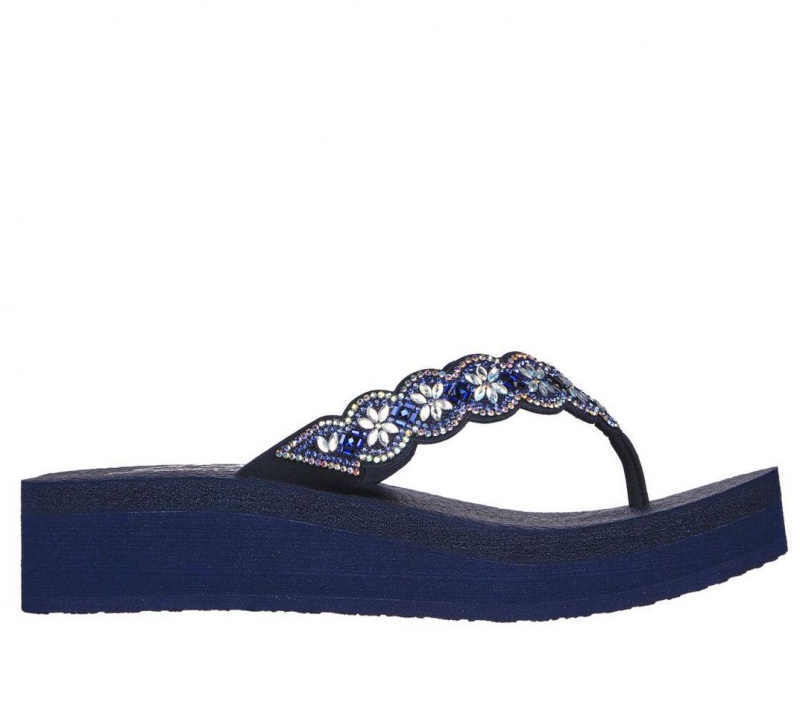 Navy Skechers Vinyasa - Happy Spring Women\'s Sandals | WAYF-62405