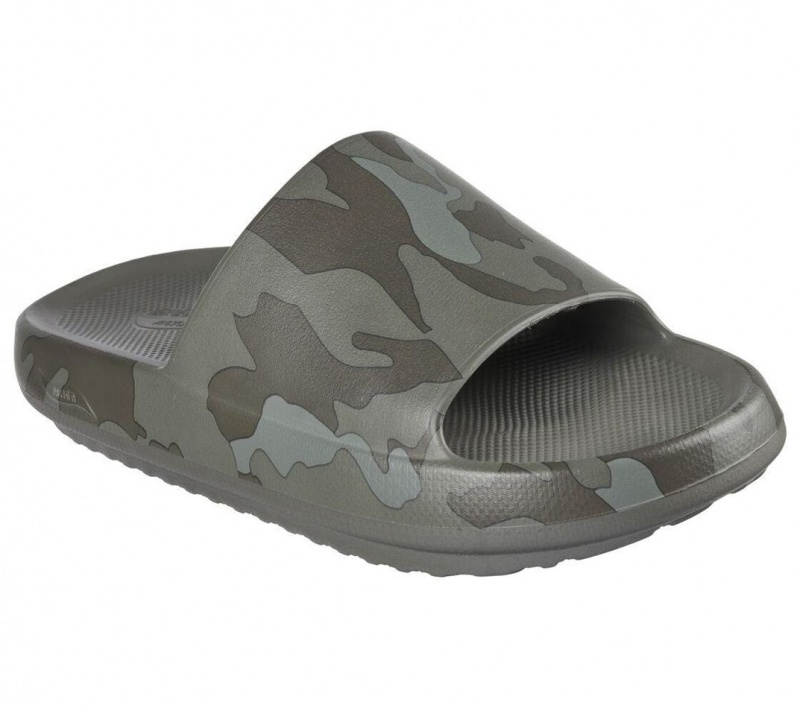 Olive Skechers Foamies: Arch Fit Horizon - Captain Men's Sandals | UGCB-87235