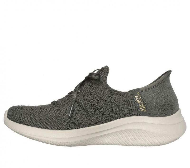 Olive Skechers Martha Stewart Slip-ins: Ultra Flex 3.0 Women's Sneakers | GYQB-52741