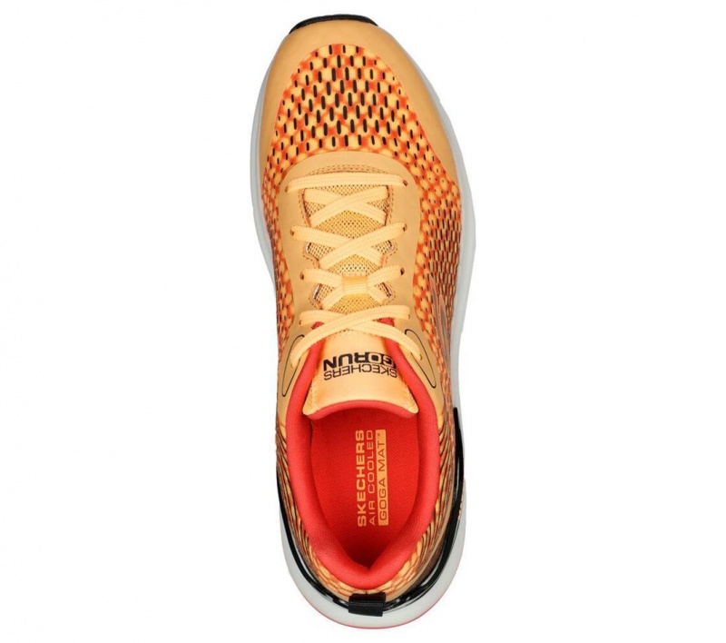 Orange Skechers Max Cushioning Hyper Burst - Synergy Men's Sneakers | XPLV-10456