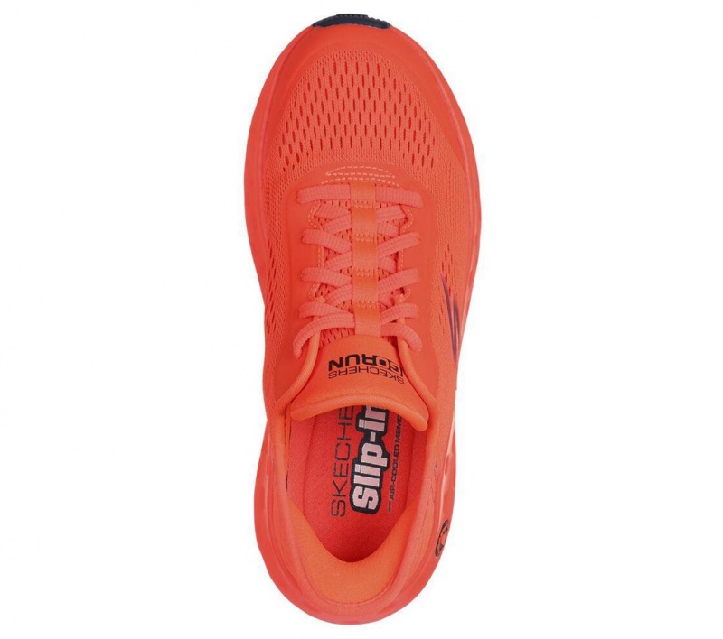 Orange Skechers Slip-ins: Max Cushioning Hyper Craze Women's Sneakers | ZFKX-61738