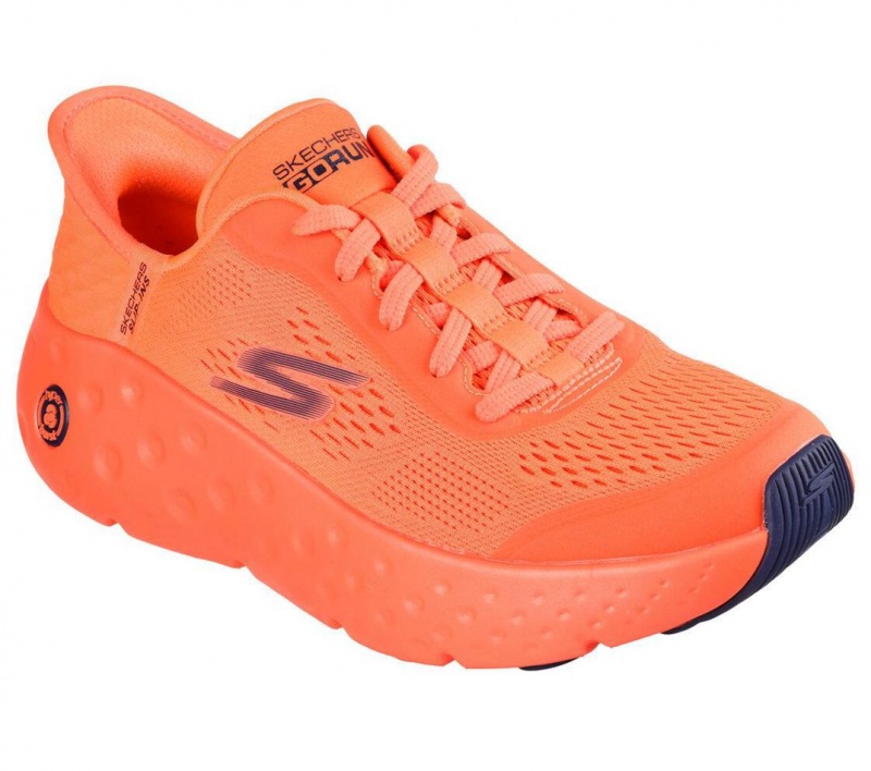 Orange Skechers Slip-ins: Max Cushioning Hyper Craze Women's Sneakers | ZFKX-61738