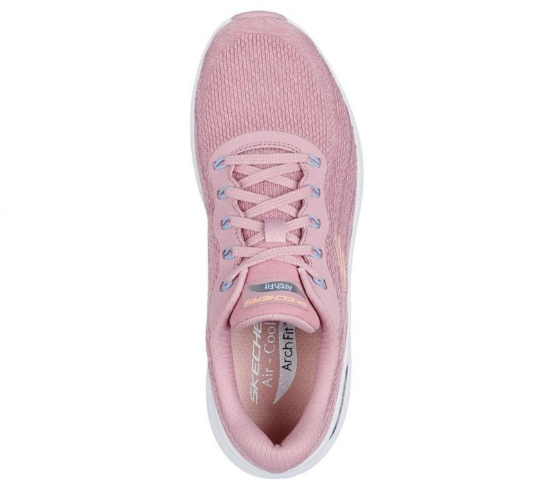 Pink Skechers Arch Fit 2.0 - Rich Vision Women's Sneakers | VWKH-15807