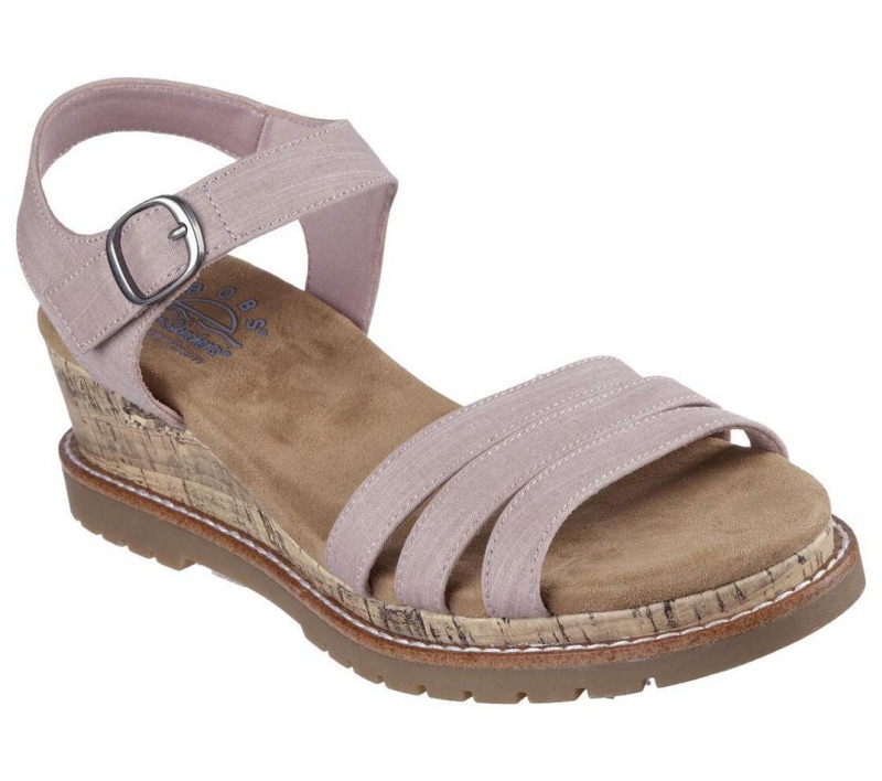 Pink Skechers Bobs Desert Chill - Evening Sun Women's Sandals | TYBZ-15702