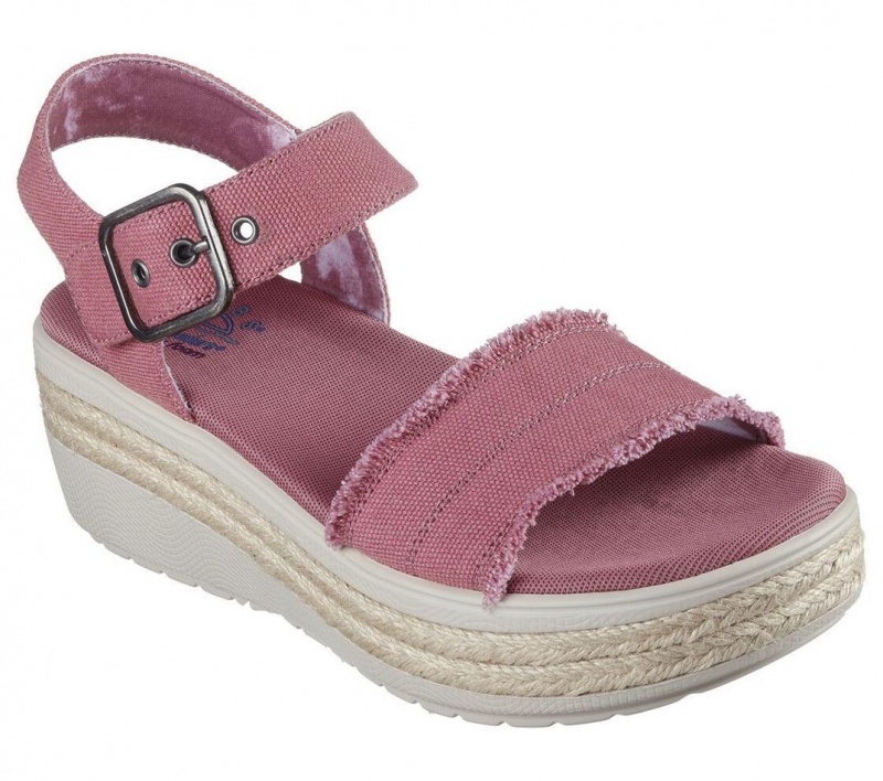 Pink Skechers Bobs Empress Women's Sandals | IWDC-19024