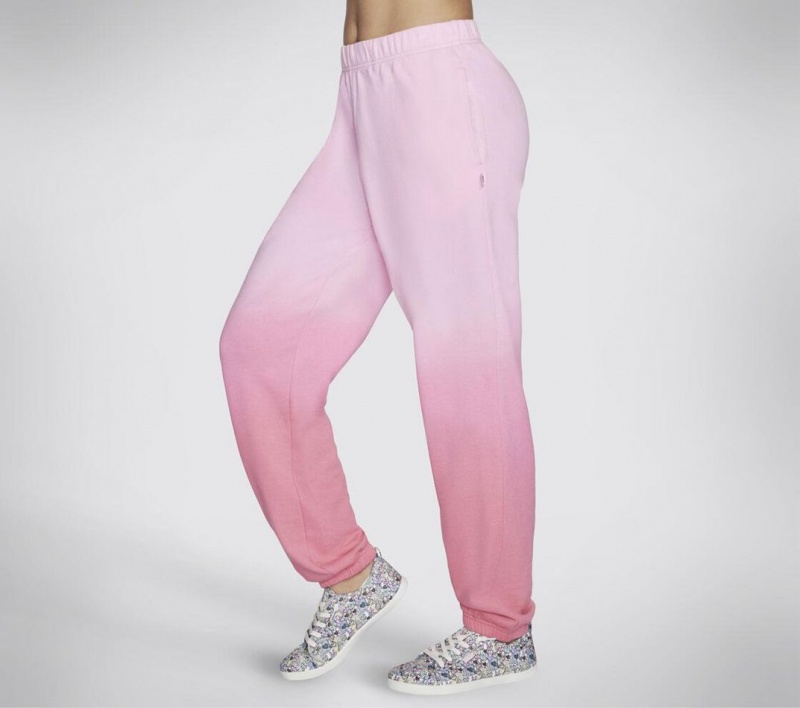 Pink Skechers Bobs Purrfect Terry Ombre Jogger Women's Pants | XLRH-60981