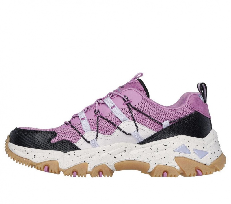 Pink Skechers D'lites Hiker - Hillock Women's Sneakers | NKIE-64597