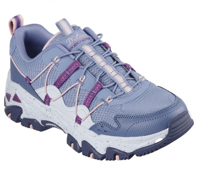 Pink Skechers D'lites Hiker - Hillock Women's Sneakers | IFED-73814