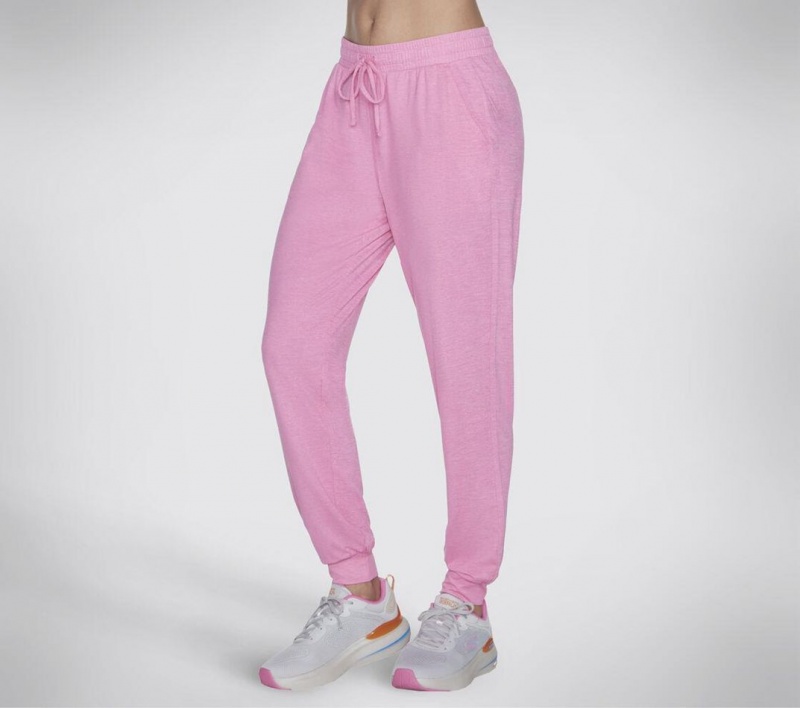 Pink Skechers Go Dri Swift Jogger Women's Pants | MBKG-19473