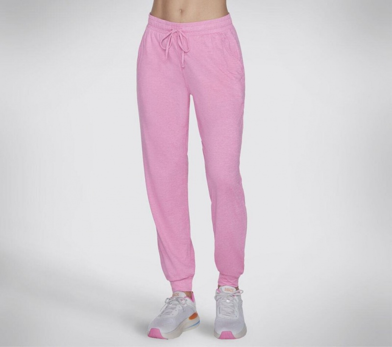 Pink Skechers Go Dri Swift Jogger Women\'s Pants | MBKG-19473