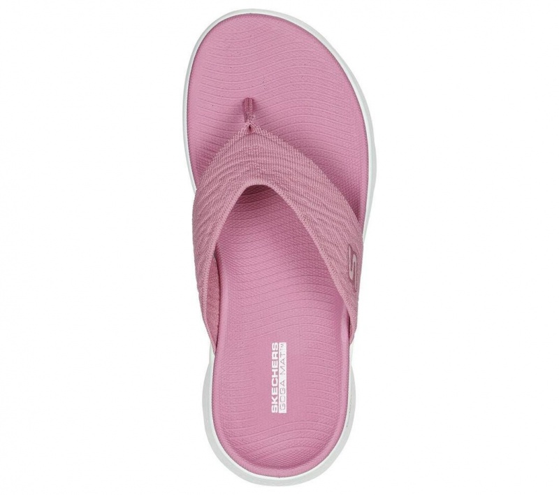 Pink Skechers Go Walk Flex - Splendor Women's Sandals | WRHA-36208