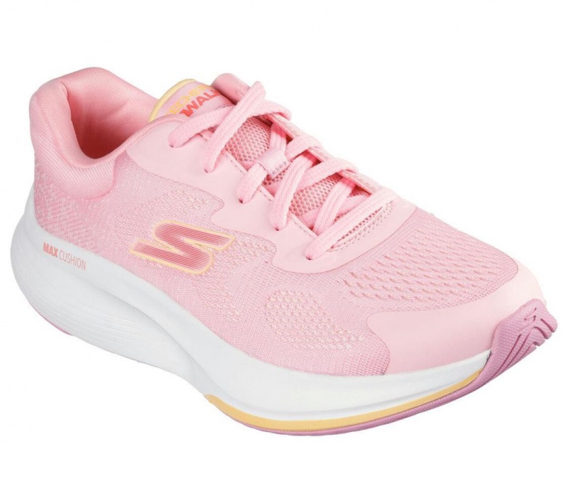 Pink Skechers Go Walk Max Walker - Vea Women's Sneakers | LVHP-07265