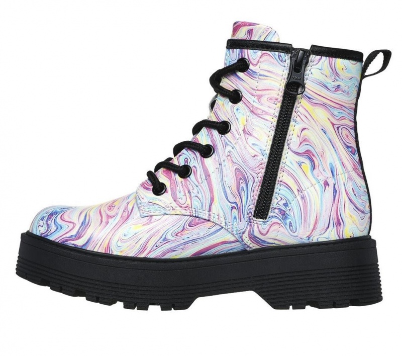 Pink Skechers Gravlen Hi - Swirlicious Girls' Boots | KHAI-89263