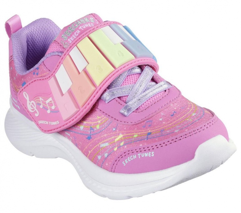 Pink Skechers Jumpsters 2.0 - Skech Tunes Girls' Sneakers | PXDU-53742