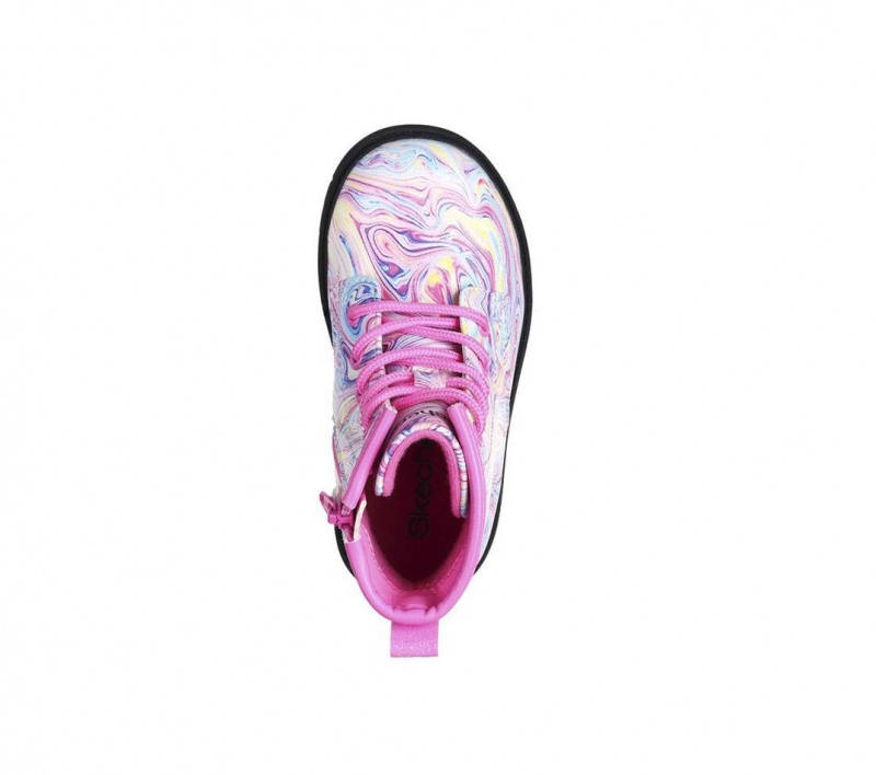 Pink Skechers Lil Gravlen - Swirl Party Girls' Boots | CHUA-94867