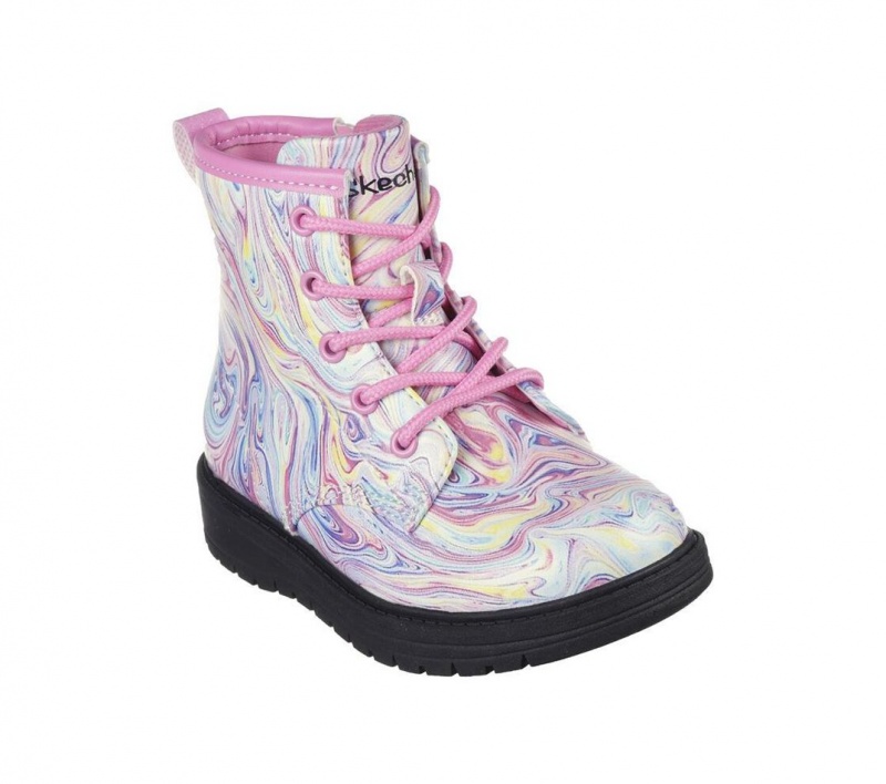 Pink Skechers Lil Gravlen - Swirl Party Girls' Boots | CHUA-94867