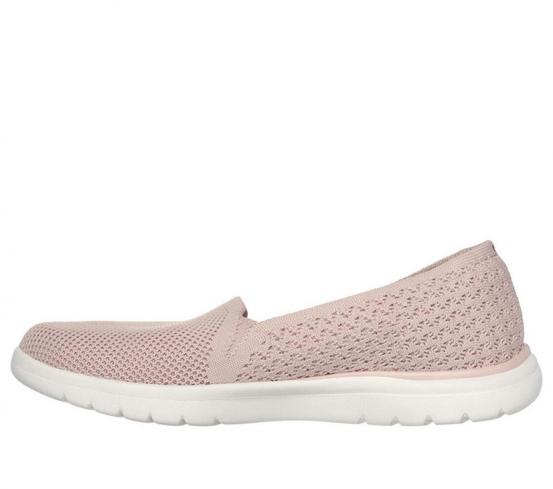 Pink Skechers On The Go Flex - Dahlia Women's Flats | ARLB-96823