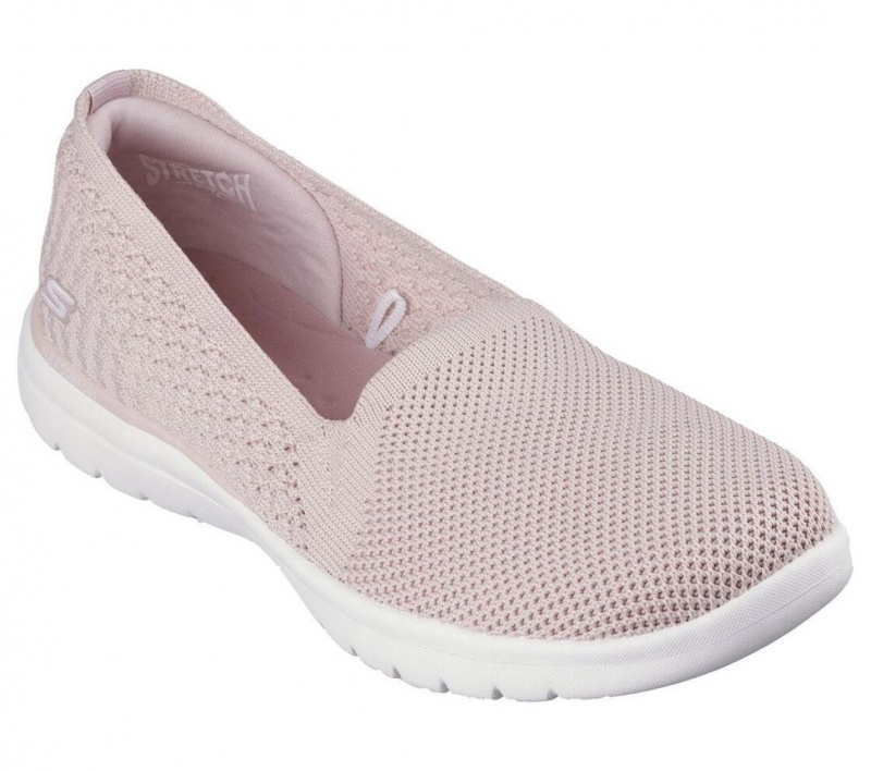 Pink Skechers On The Go Flex - Dahlia Women's Flats | ARLB-96823