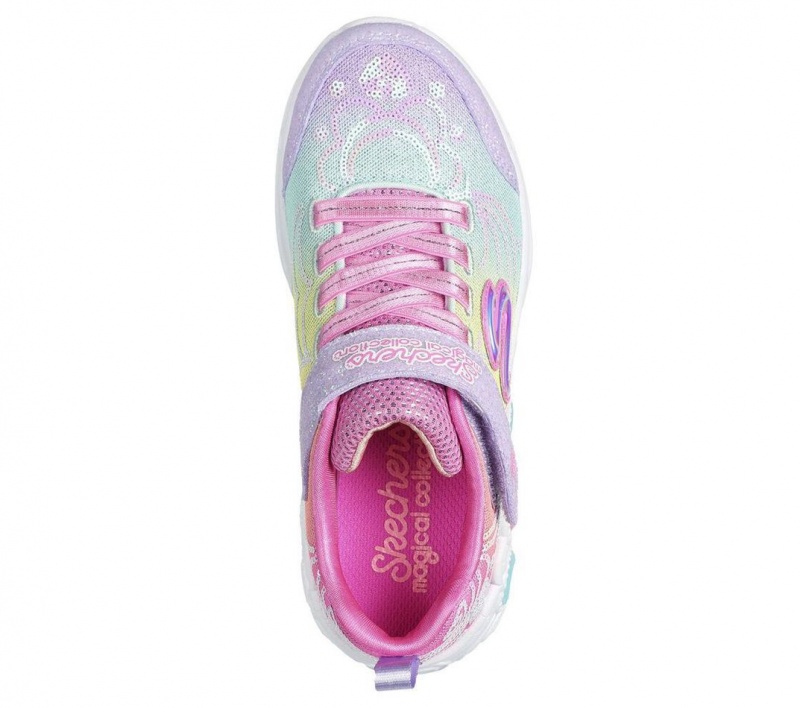 Pink Skechers Princess Wishes Girls' Sneakers | FOKJ-47068