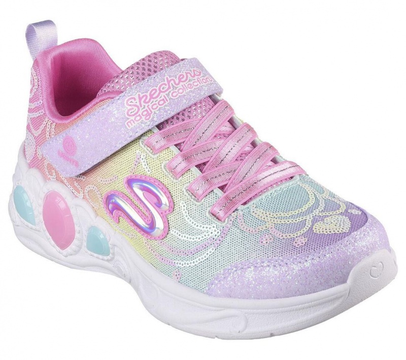 Pink Skechers Princess Wishes Girls' Sneakers | FOKJ-47068