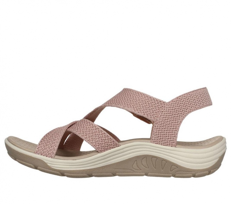 Pink Skechers Reggae Cup - Clean Lines Women's Sandals | MENP-30856