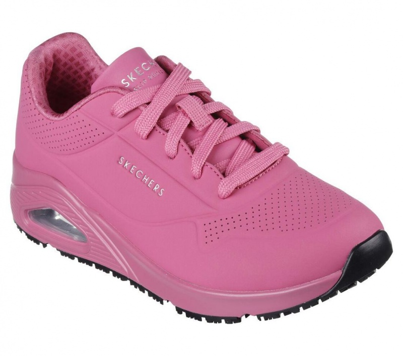 Pink Skechers Relaxed Fit: Uno Sr Women's Work Shoes | HOCA-53987