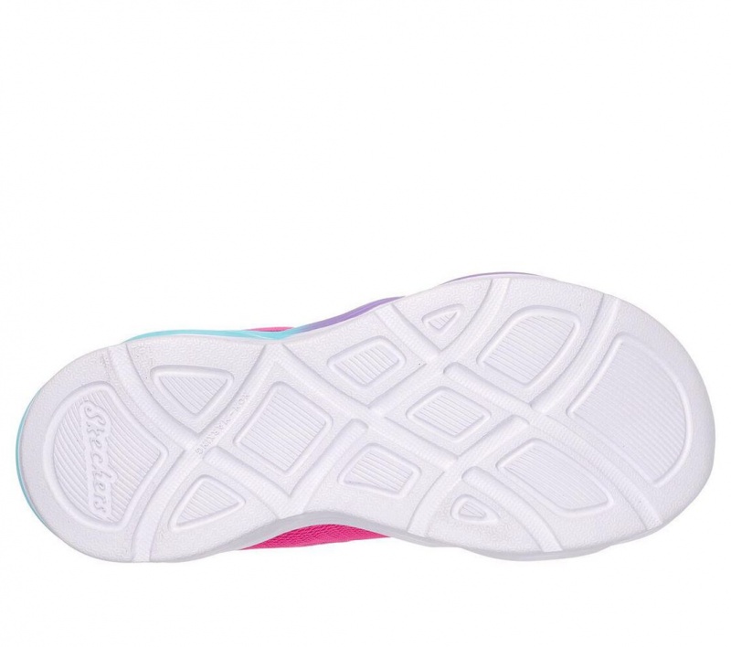 Pink Skechers S Lights: Twisty Glow Girls' Sneakers | IBCW-18024