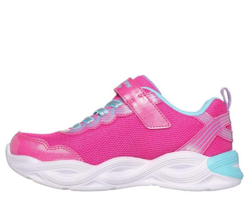 Pink Skechers S Lights: Twisty Glow Girls' Sneakers | IBCW-18024