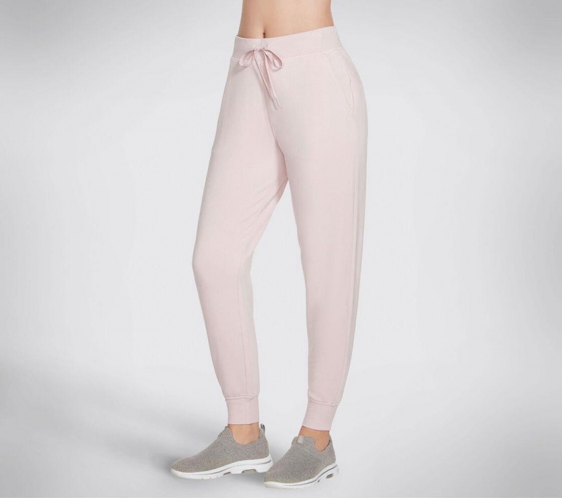 Pink Skechers Skechluxe Restful Jogger Women's Pants | QHXD-95136