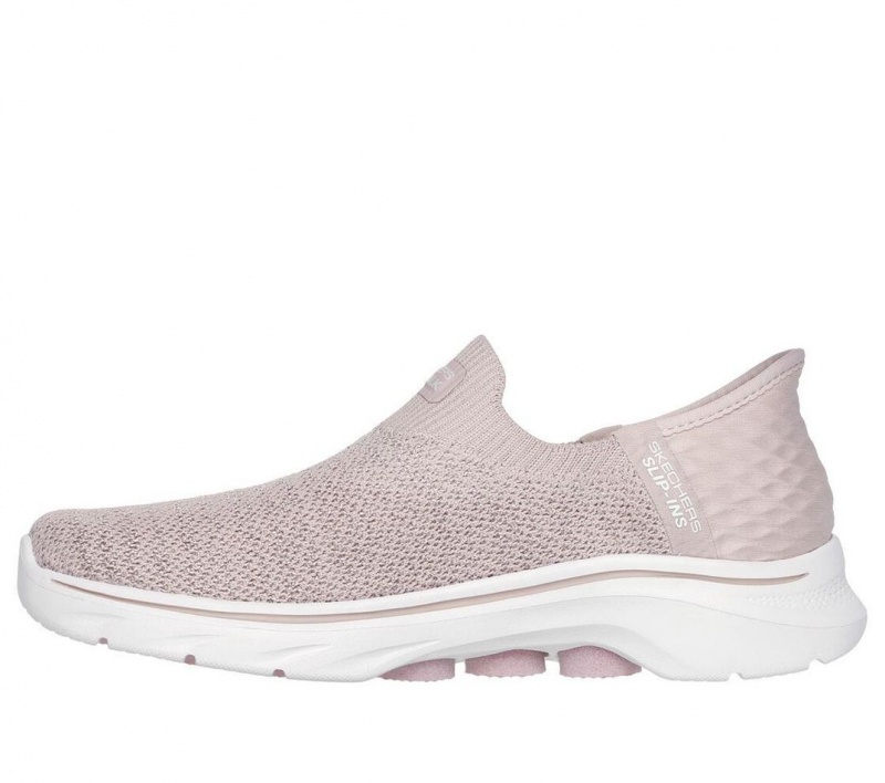 Pink Skechers Slip-ins: Go Walk 7 - Springtime Women's Sneakers | IKYQ-73861