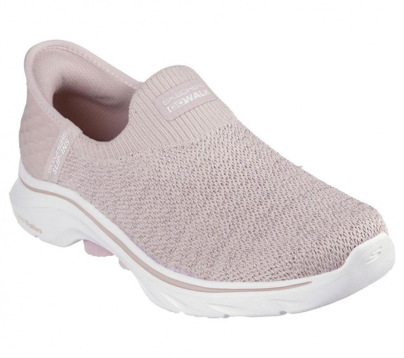 Pink Skechers Slip-ins: Go Walk 7 - Springtime Women's Sneakers | IKYQ-73861