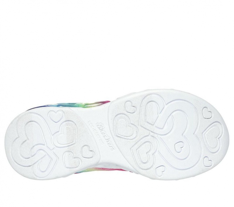 Pink Skechers Slip-ins: Infinite Heart Lights Girls' Sneakers | IMAQ-75649