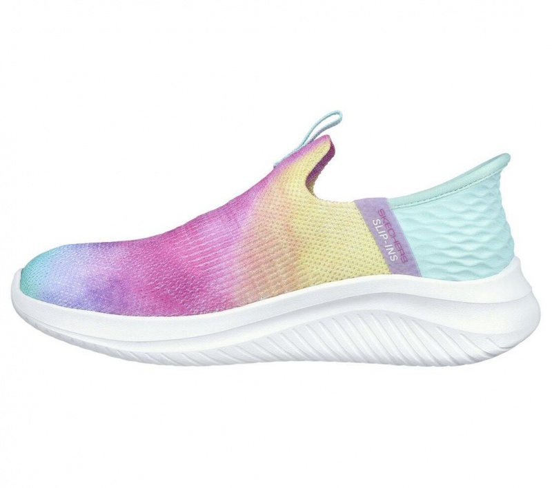 Pink Skechers Slip-ins: Ultra Flex 3.0 - Pastel Clouds Girls' Sneakers | KLPU-27081