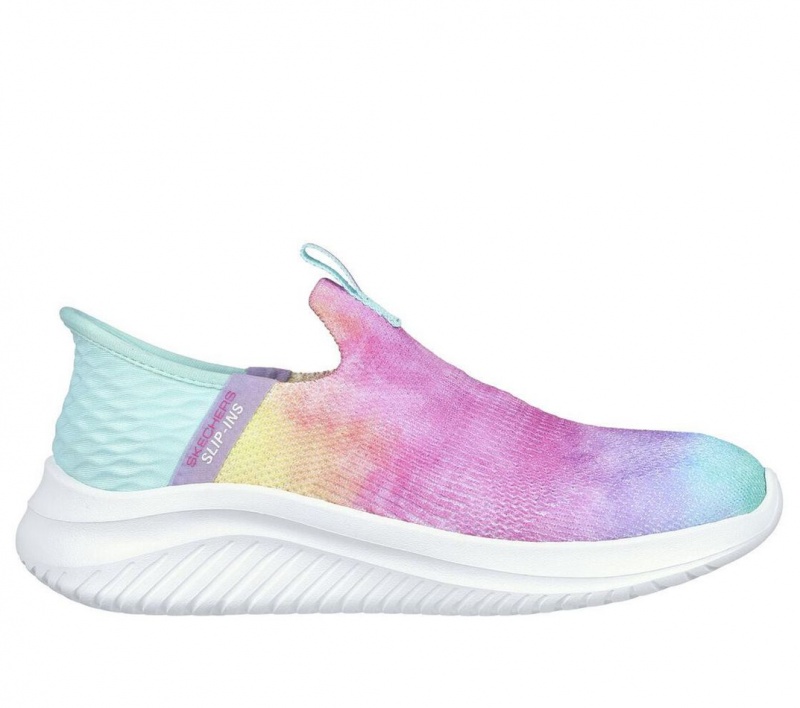 Pink Skechers Slip-ins: Ultra Flex 3.0 - Pastel Clouds Girls\' Sneakers | KLPU-27081