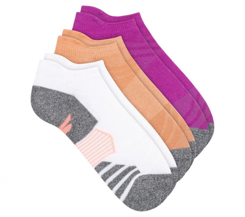 Pink Skechers Terry Low Cut - 3 Pack Women's Socks | TRSH-01587