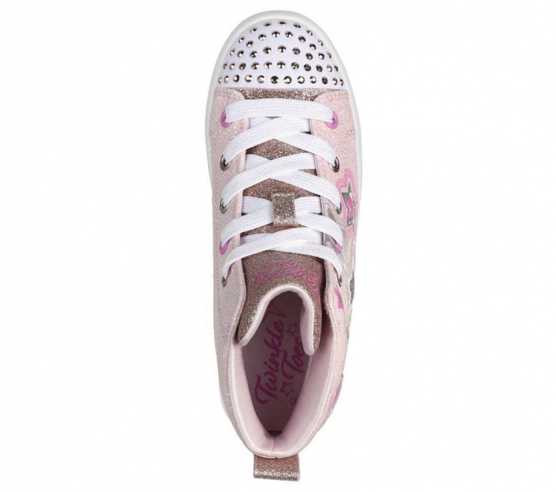 Pink Skechers Twi-lites 2.0 - Star Gloss Girls' Walking Shoes | DSRC-69537