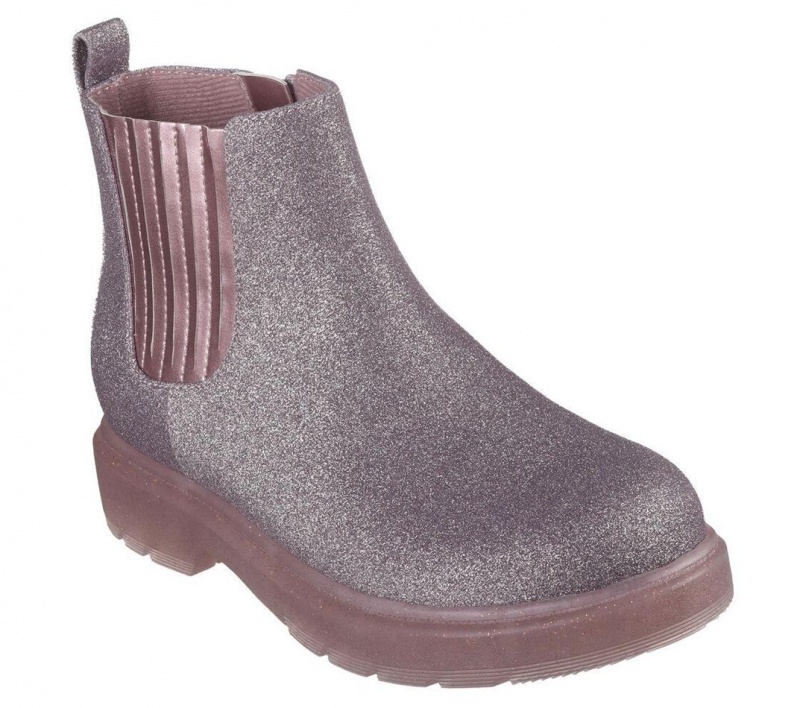 Pink Skechers Twinkle Glitz: Splendid Shine Girls' Boots | GMVL-89205