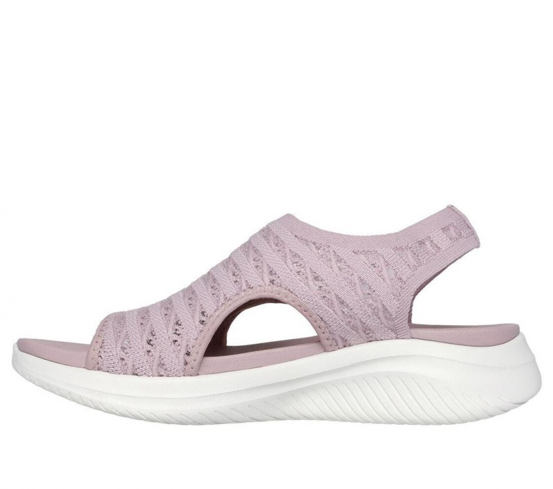 Pink Skechers Ultra Flex 3.0 - Replay Women's Sandals | OZMR-32716