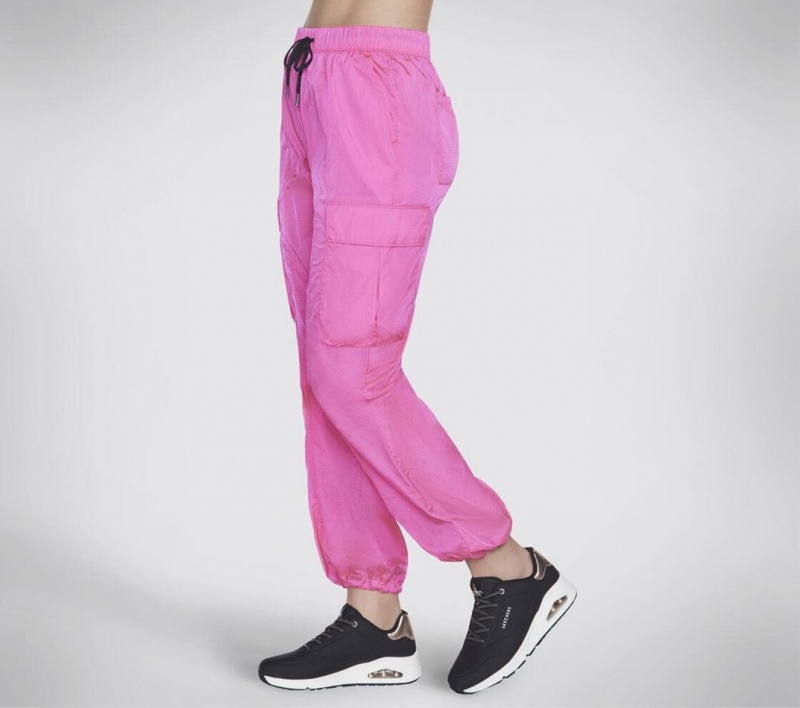 Pink Skechers Uno Cargo Women's Pants | PTWU-64170