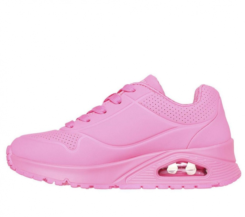 Pink Skechers Uno Gen1 - Neon Glow Girls' Sneakers | CBQA-71568