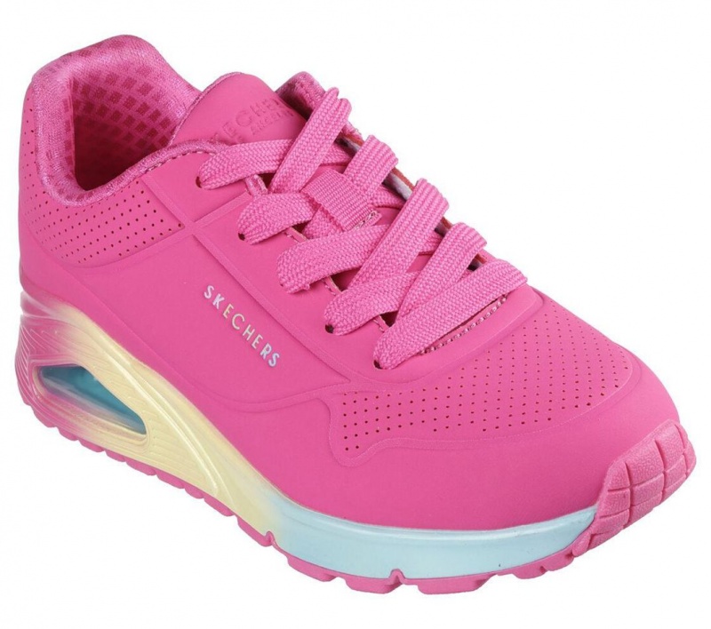 Pink Skechers Uno Gen1 - Pop Of Ombre Girls' Sneakers | NYMQ-81076