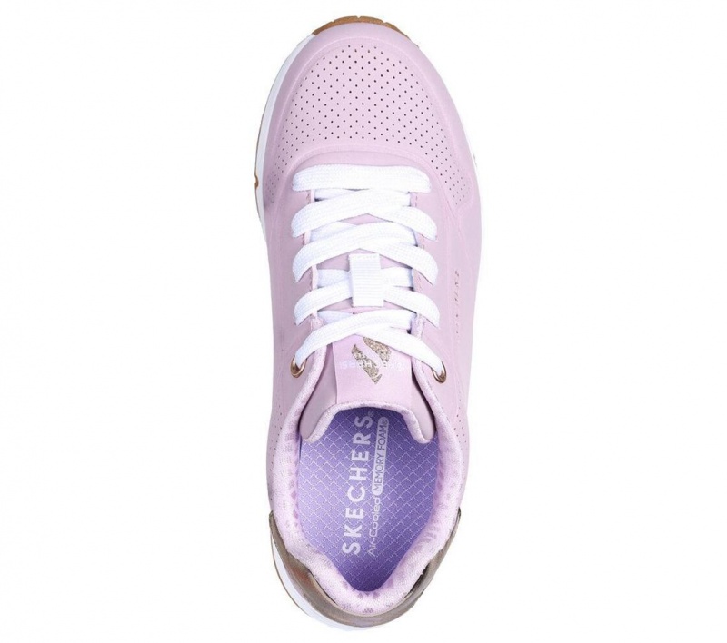 Pink Skechers Uno Gen1 - Shimmer Away Girls' Sneakers | BNLZ-59240