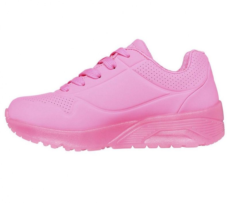 Pink Skechers Uno Ice Girls' Sneakers | UOCW-98240