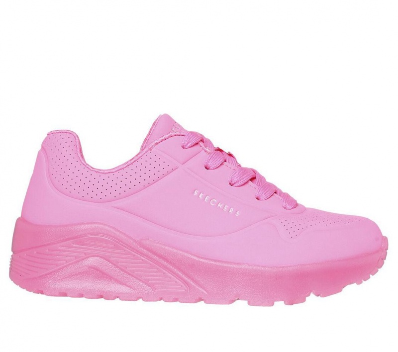 Pink Skechers Uno Ice Girls\' Sneakers | UOCW-98240